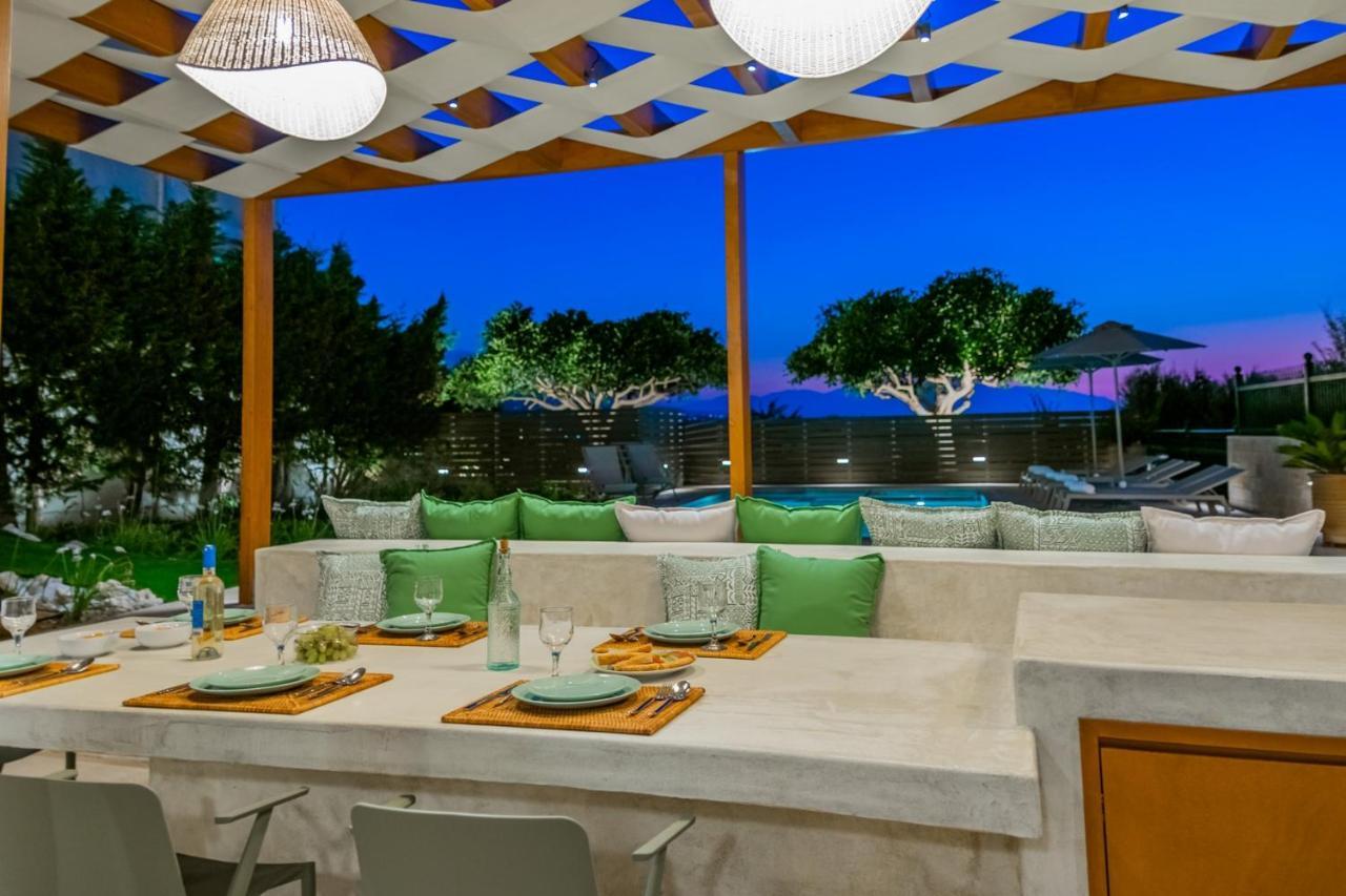 Estella Villa With Pool, Children Area, Bbq & Magnificent Views! Астерион Экстерьер фото