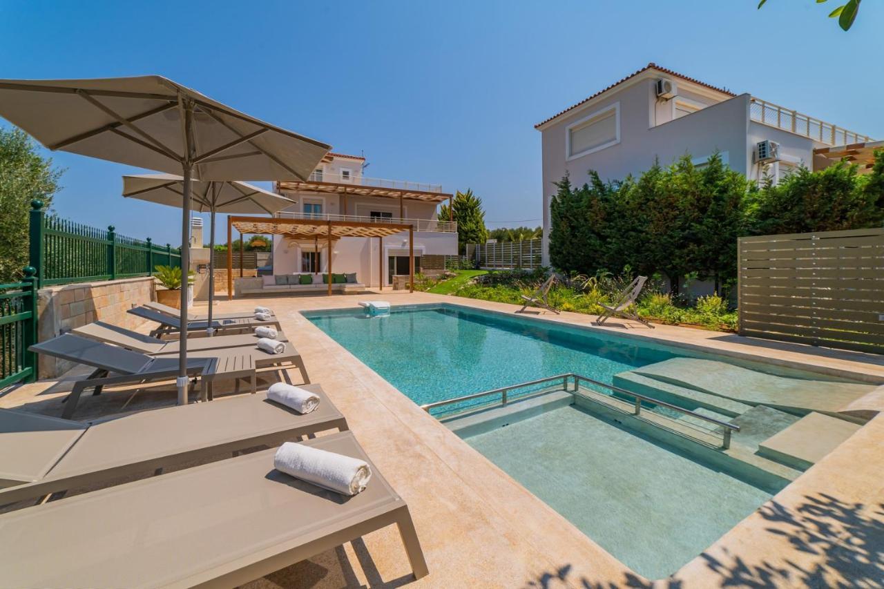 Estella Villa With Pool, Children Area, Bbq & Magnificent Views! Астерион Экстерьер фото