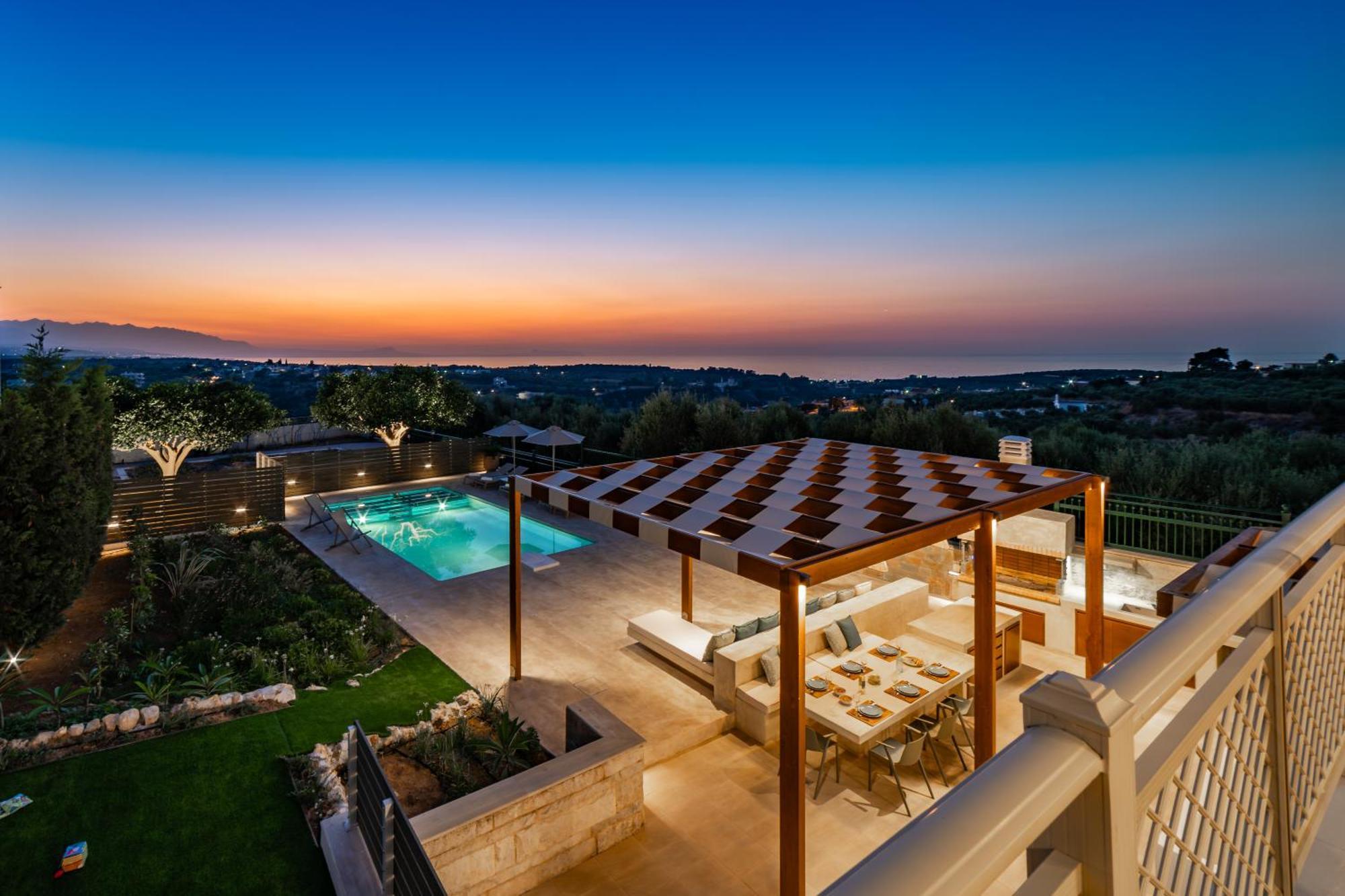 Estella Villa With Pool, Children Area, Bbq & Magnificent Views! Астерион Экстерьер фото